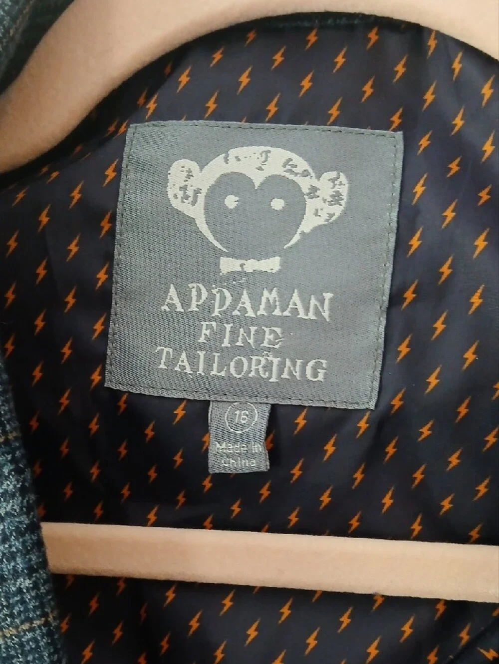 Appaman Navy & Gray Plaid Boys Size 16 Sport Coat Preppy